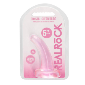 Фаллоимитатор «Realrock Crystal Clear Dildo 5», розовый 4