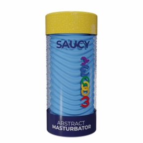 Мастурбатор Wooomy Saucy Abstract Masturbator, наскрізний, двосторонній 8