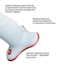 Фалоімітатор Fun Factory THE BOSS STUB, ніжно-блакитний, реалістична текстура, діаметр 4,1 см 2 Фалоімітатор Fun Factory THE BOSS STUB, ніжно-блакитний, реалістична текстура, діаметр 4,1 см 2