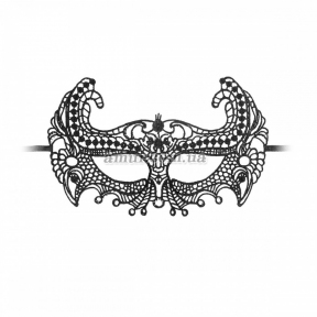 Ажурная маска «Lace Eye-Mask - Empress», черная 1