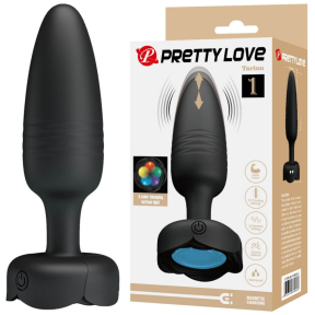 Анальная вибропробка Pretty Love Tarion, с LED-подсветкой, 10 режимов вибрации 5