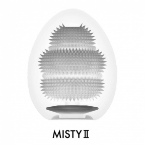 Мастурбатор-яйцо Tenga Egg Misty II, плотный TPE, пробник лубриканта 5 мл 2