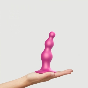 Фаллоимитатор Strap-On-Me Dildo Plug Beads Framboise Metallic S 0