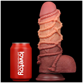 Фаллоимитатор Dual-Layered Silicone Cock With Rope 9.5 1