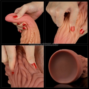 Фаллоимитатор в форме языка «Dual-Layered Silicone Tongue 10