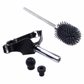 Набір для домінування LOCKINK SEVANDA Objectification Bathroom Set, маска і 4 насадки 0