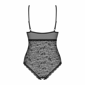 Кружевное боди с доступом Obsessive 818-TED-1 teddy, черное 3