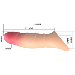 Подовжуюча насадка на пеніс Pretty Love Damell, +2,8 см 7