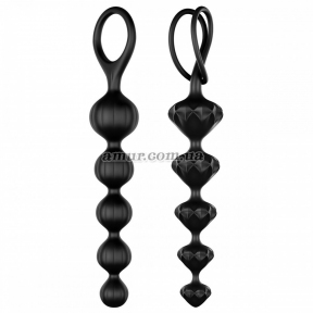 Анальные цепочки «Satisfyer Beads» черные, 2 шт. 2