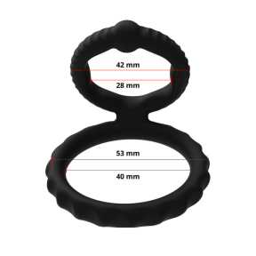 Эрекционное кольцо Erospace Men’s Play Silicone Cock Ring B8, черное 1