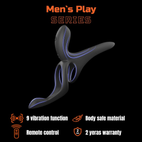 Эрекционное вибро-кольцо Erospace Men’s Play B11, 9 режимов вибрации 0