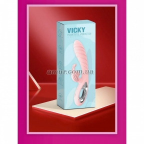 Вібратор-кролик «Vicky», рожевий, 36 функцій вібрації 10