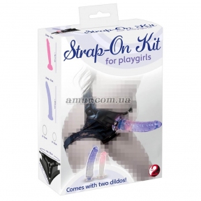 Страпон «Strap-On Kit for Playgirl» 2 в 1 12
