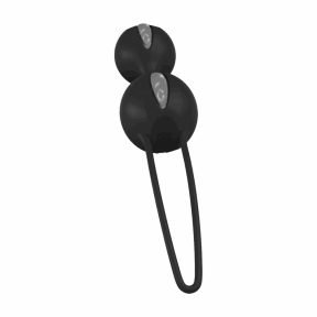 Вагинальные шарики Fun Factory SMARTBALLS DUO, черно-серые, 2 шт, диаметр 3,2 и 3,6 см 3