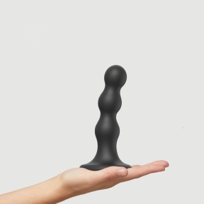 Фалоімітатор Strap-On-Me Dildo Plug Balls, чорний, M 0