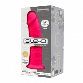 Фаллоимитатор SilexD Oscar, розовый, двухслойный, силикон+Silexpan, диаметр 5,4см 2