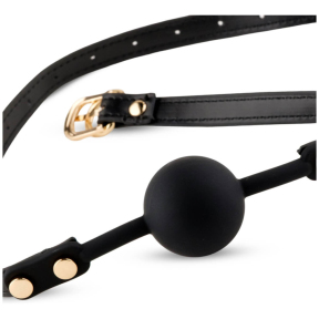 Кляп в форме розы Black Rose Ball Gag, черный 8