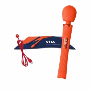 Вибромассажер Fun Factory VIM Vibrating Wand, оранжевый, супермощный и легкий, до 6 часов работы 7
