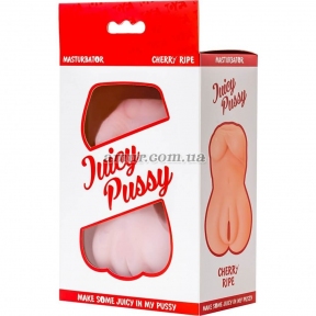Незвичайний рельєфний мастурбатор-кицька Juicy Pussy «Cherry Ripe» 6