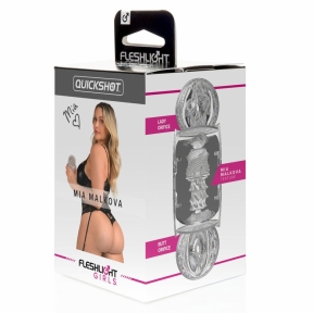 Мастурбатор Fleshlight Quickshot Mia Malkova, зі зліпком попки та вагіни, компактний, для пар та мінету 6