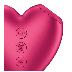 Вакуумний стимулятор Satisfyer Cutie Heart з Air Pulse і вібрацією, рожевий 1