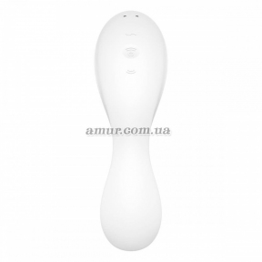 Вакуумный смарт-стимулятор с вибрацией Satisfyer Curvy Trinity 5, белый, управление со смартфона 2