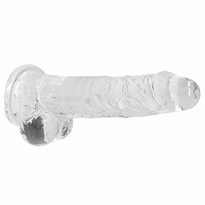 Фаллоимитатор «Realrock Dildo 8», 21 см, прозрачный 2