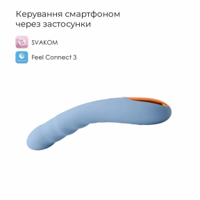 Смарт-вибратор с пульсацией Svakom Ava Neo Cornflower Blue, 15 режимов работы, водонепроницаемый 0