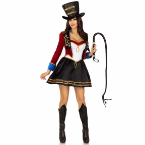 Костюм циркачки Leg Avenue Classic Ringmaster Costume, сукня, капелюх 3