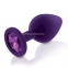 Набор анальных пробок с кристаллом Rianne S: Booty Plug Set Purple (диаметр 2,7см, 3,5см, 4,1см) 1