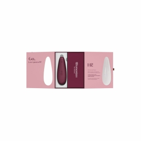 Вакуумный клиторальный стимулятор Womanizer Classic 2, бордовый, 10 режимов, функция Afterglow 6