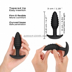 Анальная пробка Dorcel Spiral Plug, диаметр 3 см, силикон 0