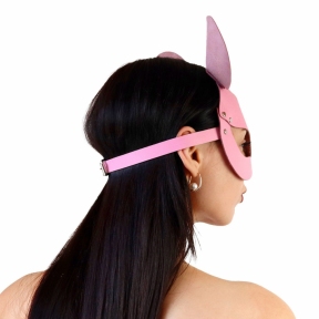 Кожаная маска мышки Art of Sex - Mouse Mask, розовая 0