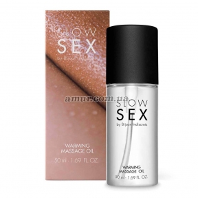 Разогревающее съедобное массажное масло Bijoux Indiscrets Slow Sex Warming massage oil 4