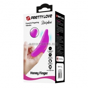 Насадка на палец с вибрацией Delphini Honey Finger, фиолетовая, 10 режимов 7