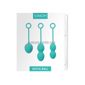 Набор вагинальных шариков со смещенным центром тяжести Svakom Nova Green 4