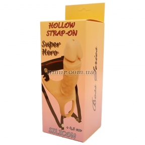 Мужской страпон «Hollow Strap-on Super Hero» 8