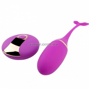 Виброяйцо с пультом дистанционного управления «Vibratong egg», фиолетовое 0
