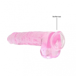 Фаллоимитатор «Realrock Dildo 9», 25 см, розовый 2