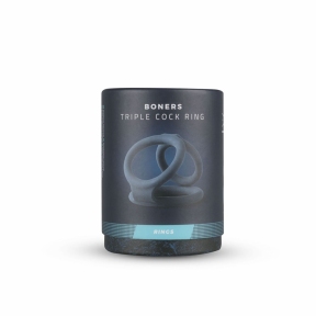 Тройное эрекционное кольцо Boners Triple Ring, диаметр 2,6; 3,3 и 3,8 см 0