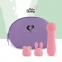 Міні-вібратор FeelzToys Mister Bunny, рожевий, з двома насадками 2