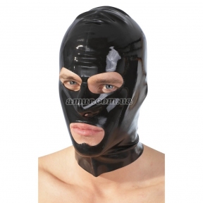 Маска на голову з отворами для рота та очей з латексу «Latex Mask» 0