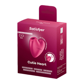 Вакуумний стимулятор Satisfyer Cutie Heart з Air Pulse і вібрацією, рожевий 4
