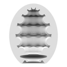 Мастурбатор-яйце, що самозмащується Satisfyer Masturbator Egg Single Riffle 0