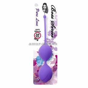 Вагинальные шарики «Silicone Kegel Balls 2» фиолетовые 0