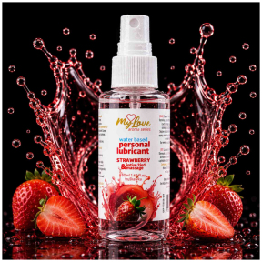 Лубрикант и массажный гель 2 в 1, MyLove Aroma, с ароматом клубники, 50 мл 2
