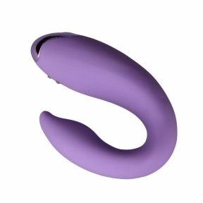 Вибратор для пар FairyGasm PleasureBerry, фиолетовый, зарядный кейс, пульт ДУ 0
