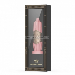 Свічка для масажу Zalo Massage Candle, рожева, 115 г. 0