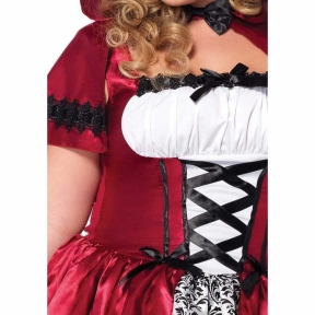 Эротический костюм Красной шапочки Leg Avenue Gothic Red Riding Hood, платье, накидка 12