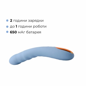 Смарт-вибратор с пульсацией Svakom Ava Neo Cornflower Blue, 15 режимов работы, водонепроницаемый 6